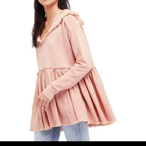 Free People Tops - FREE PEOPLE SUMMER DREAMS HOODED PULLOVER